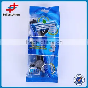 10PCS STAINLESS STEEL TRIPLE BLADE RAZOR thumbnail-1