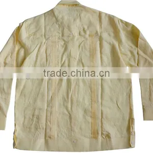 Men's 100% Cotton Guayabera Shirt With Pintuck and Embroidery thumbnail-2