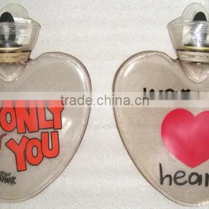Heart Shape With Print PVC Hot Water Bottle Factory thumbnail-1