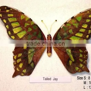 Realistic Handmade Handpainted Butterflies Collectibles (made of Rubber Leafs) thumbnail-1