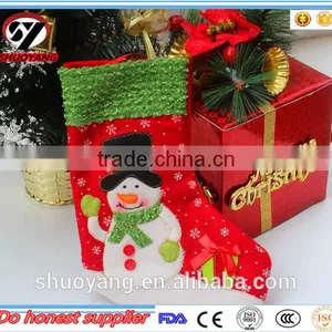 China Supplier Wholesale Good Quality Christmas Decorative Socks,new Design Christmas Gift Sock thumbnail-3