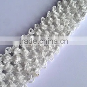 New Arrival High Quality 1.5" Wide Elastic Handmade Plain Crochet Headband for Baby Tutu Tops Girl Accessories Hairband thumbnail-3