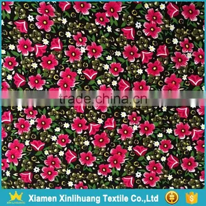 Trendy Style 28 Wale Crushed Flower Printed Elastic Corduroy Fabric thumbnail-1