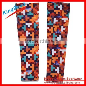 Custom Elastic Lycra Sublimation Slimming Arm Sleeves With UV Sun Protection thumbnail-2