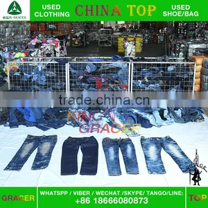 Japan/karachi Style Jeans Women 2016 Wholesale Used Clothing Bundle From China thumbnail-1