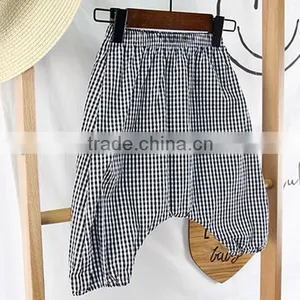 Wholesale Harem Pants Gingham Cotton Fabric Children Clothes Online Shop China thumbnail-4