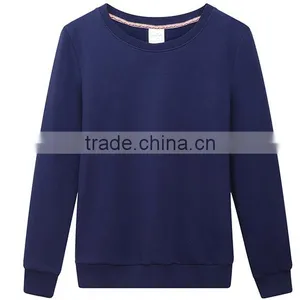 Customized Designs Wholesale Plain Blank Cheaper Crewneck TC65/35 Fleece Hoodies&sweatshirt thumbnail-3