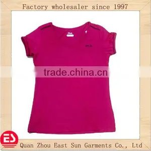 Factory OEM or Stock Ladies Sports v Nect T Shirt thumbnail-1