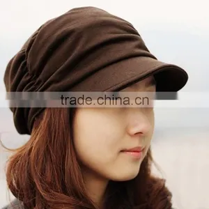 Women's Korean Style Pleated Peaked Cap Hat Woman Sex 17484 thumbnail-2