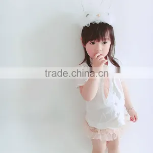 0-4 Years 2017 Wholesale Hot Summer Cotton Rabbit Baby Girls Blouses (pick Size ) thumbnail-2