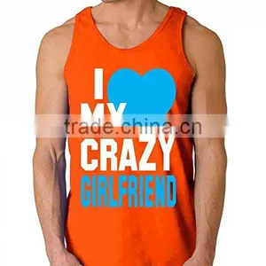 Custom Cotton Blend Mens Womens Silk Screen Printing Tank Top thumbnail-3