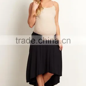 Latest Skirt Design Pictures Women Trend hi Low Maternity Skirt 2016 thumbnail-2
