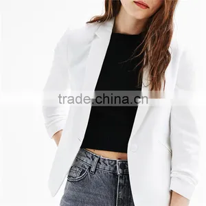 2017 Custom Designs Women Leisure 3/4 Sleeve Blazer Jacket thumbnail-5