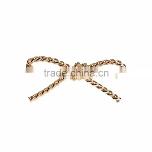 Zinc Based Alloy Purse Accessories Gold Plated 6.1cm(2 3/8") x 2.8cm(1 1/8"), 1 Piece thumbnail-1