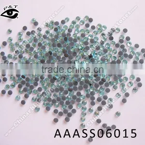 AAA Grade Hot Fix Chinese Rhinestone 2mm Ss06 Aquamarine Color Crystals for Transfers thumbnail-1