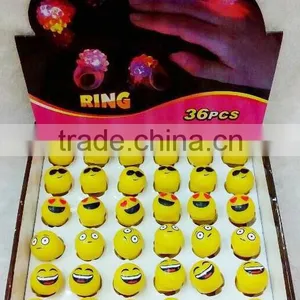 LED Flashing Ring TPR Soft Rings Emoji Rings thumbnail-2