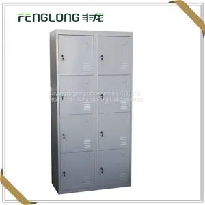Wide White 1 Door Iron Locker With Hanging Rod thumbnail-2