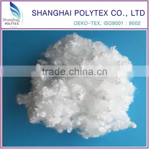 Siliconized Recycled POLYESTER STAPLE FIBER 0.9d to 15d-POLYESTER FIBER for Filling and Stuffing thumbnail-1