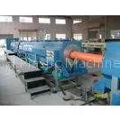 PVC / PE Plastic HDPE Pipe Extrusion Production Line Equipment 110mm ~ 250mm With Single Screw Extru thumbnail-1