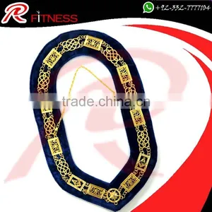 REGALIA SHRINER GOLD FINISH METAL CHAIN COLLAR thumbnail-3