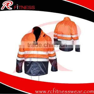 Orange Reflective Vest | Waterproof Reflective Safety Vest For Road Safety Reflecting Vest With Led Light thumbnail-1
