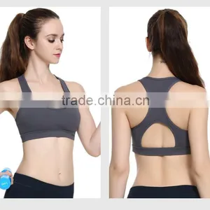 Solid Color Women Fitness Workout Sexy Yoga Bra thumbnail-6