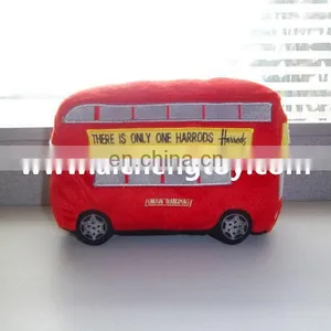 Custom Cartoon Red Bus Plush Toy Promotion thumbnail-1