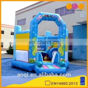 AOQI Best Quality Factory Price Aquatic Animals Inflatable Jump Bouncer for Kids for Sale thumbnail-1