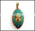 SF-N1003 Brass Coral Pendant thumbnail-1