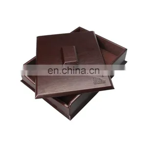 2017 Promotion Luxury MDF Desk Set Office Leather Stationery Set thumbnail-3