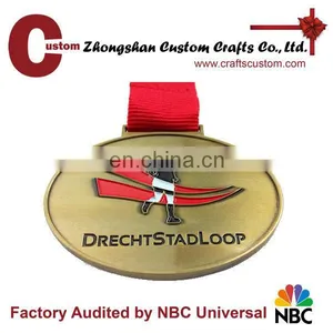 Promotional New Products Expert Factory Custom Bronze Plated Brass Medal Trophy thumbnail-1