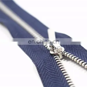 5# Gun Teeth Open End Heavy Duty Separating Metal Zipper thumbnail-6