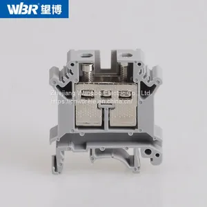 Din Rail Terminal Blocks UK16B Pure Copper Connector Screw Terminal Block thumbnail-3