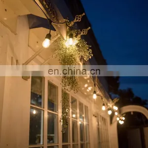High Quality S14 String Lights 48ft 15sockets for Christmas Wedding Party Outdoor Indoor Decoration Fairy Light Waterproof thumbnail-4