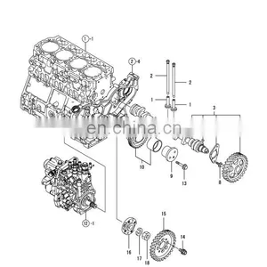 123907-25909 Gear Pump for 4TNV106 Engine thumbnail-1