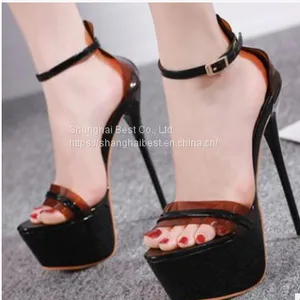 Super High Heel Thin Heel Sandals Open Toe thumbnail-1
