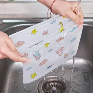 Washable Lazy Dishcloth Disposable Dishcloth Dry Wet Dual Purpose Kitchen Supplies PP Wood Pulp Spunlaced Non-woven Fabric Oil Free thumbnail-2