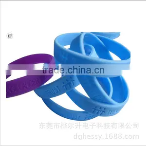 Huizhou City Factory Silicon Bracelets, Promotional Silicon Wristbands,magnetic Bracelet for Unisex thumbnail-1