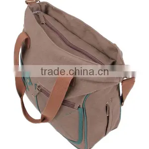 Brown Canvas New Baby Bag 2016 With Changing Mat thumbnail-3