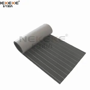 NEKEKE 6mm Dark Gray + White Lines Boat Yacht Marine EVA Deck Foam Sheet Composite Outdoor Decking thumbnail-2