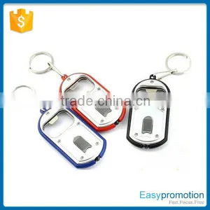 Wholesale Logo Printed Plastic Led Bottle Opener Keychain thumbnail-1
