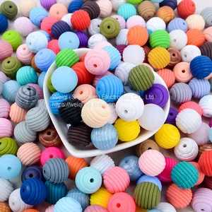 Teeth Food Grade Round Silicone Thread Beads thumbnail-1
