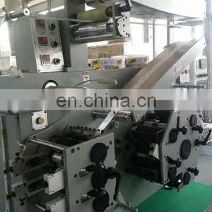 UGS62S 6 Front 2 Back Color Double Side Automatic Fabric Tape Ribbon Flexo Printing Machine, Clothing Label Flexographic Printer thumbnail-4