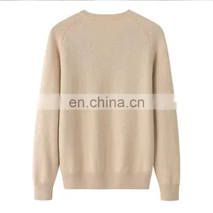 Women's Casual Winter V-Neck Pullover 100% Pure Cashmere Thick Sweater With OEM Service thumbnail-2