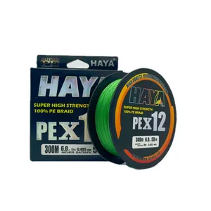 HAYA 100m PE Line 4 Strands Braided Fishing Line For Lake Fast High Quality Portable Sinking Line thumbnail-3