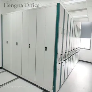 Lockable Mobile Compact Shelving | Secure Bulk File Storage Unit thumbnail-1