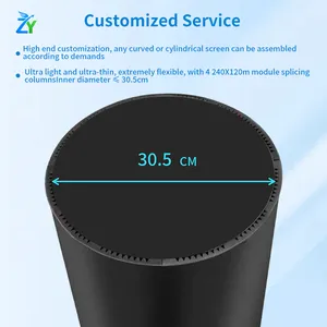 Flexible Soft Magnet Front Service P1.8 P2 P3 P4 Module for LED Display Screen Video Wall Pantalla Cylinder Panel Poster Banner thumbnail-5