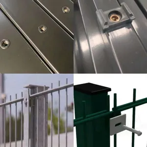 2D Double Wire Mesh Fence Heavy Duty Twin Wire Fence Panel Powder Coated Galvanized Fencing for Industrial and Commercial thumbnail-2