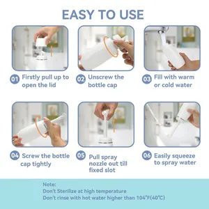 Retractable Nozzle Cleanlet Bidet 400ml Upside Down Peri Bottle Rinse Portable Travel Bidet for Postpartum Care thumbnail-4