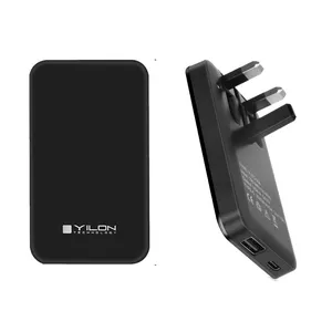 Foldable Plug UK Wall Charges With USB/USB-C Ports Suitable for Mobile Phones, Tablets Compatible and Portable thumbnail-3